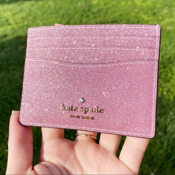 Glitter💕♠️Kate Spade Cardholder NEWINBOX - Picture 5 of 7